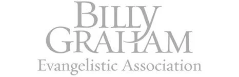 Billy Graham Evangelistic Association logo in grayscale
