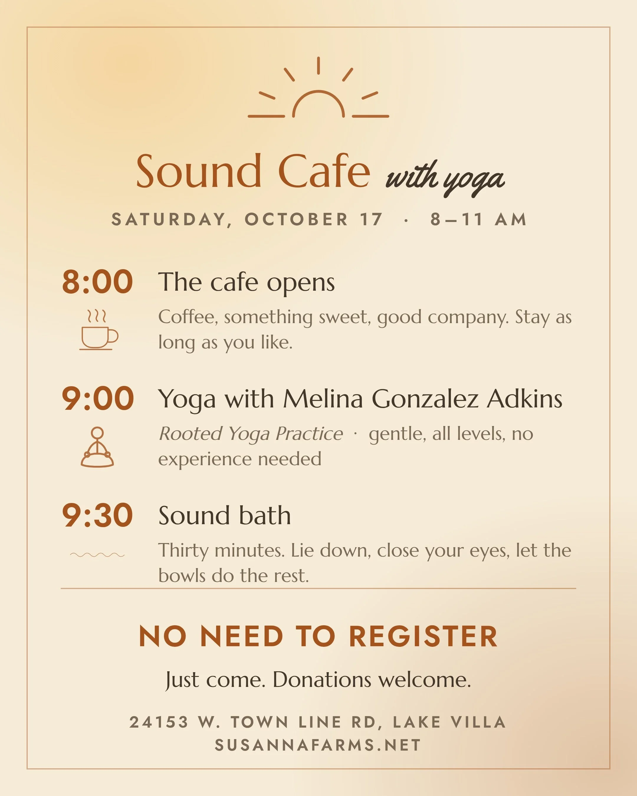 Sound Cafe with Rooted Yoga Practice