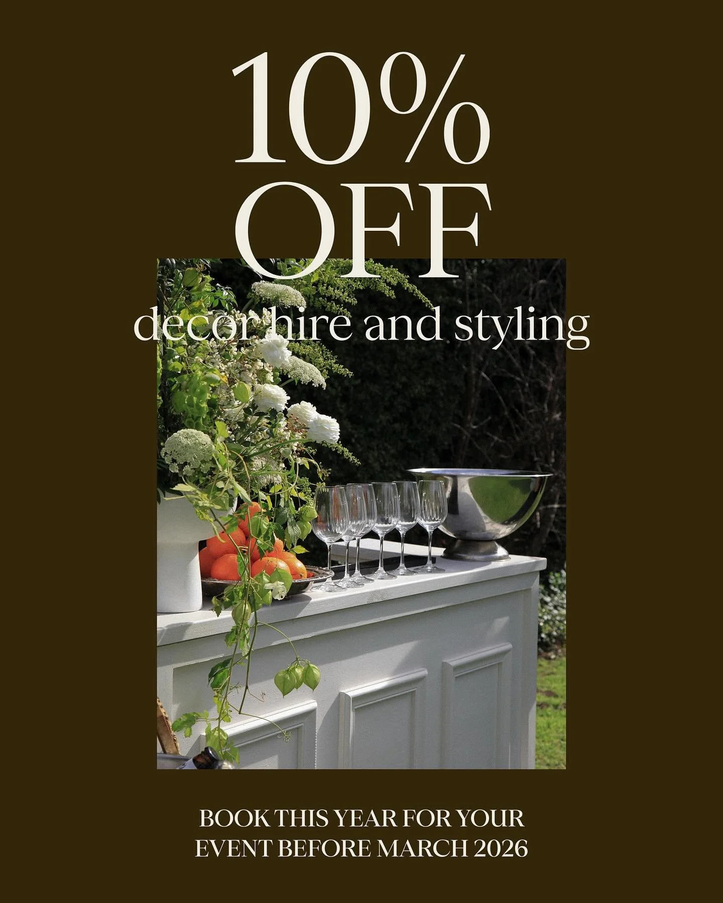 Wedding planning just got sweeter! 🍾

Book your event hire &amp; styling with us this year for your event before March 2026 and take 10% off!

Enquire today at hello@setandco.co.za 📩
Ts &amp; Cs apply

#eventhire #eventstyling #weddingdecor #capeto