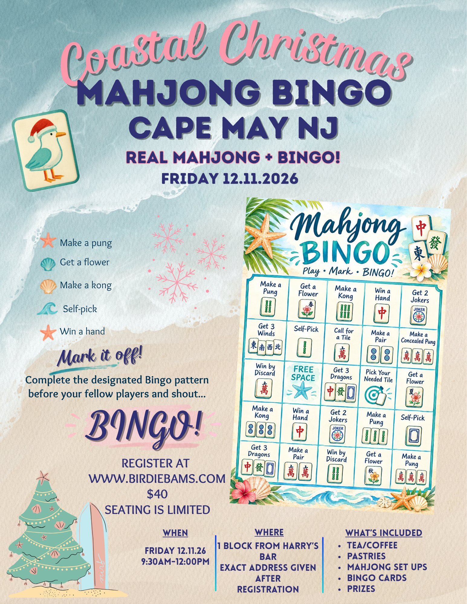 cape may christmas, what to do in cape may, holidays in cape may,mahjong in cape may