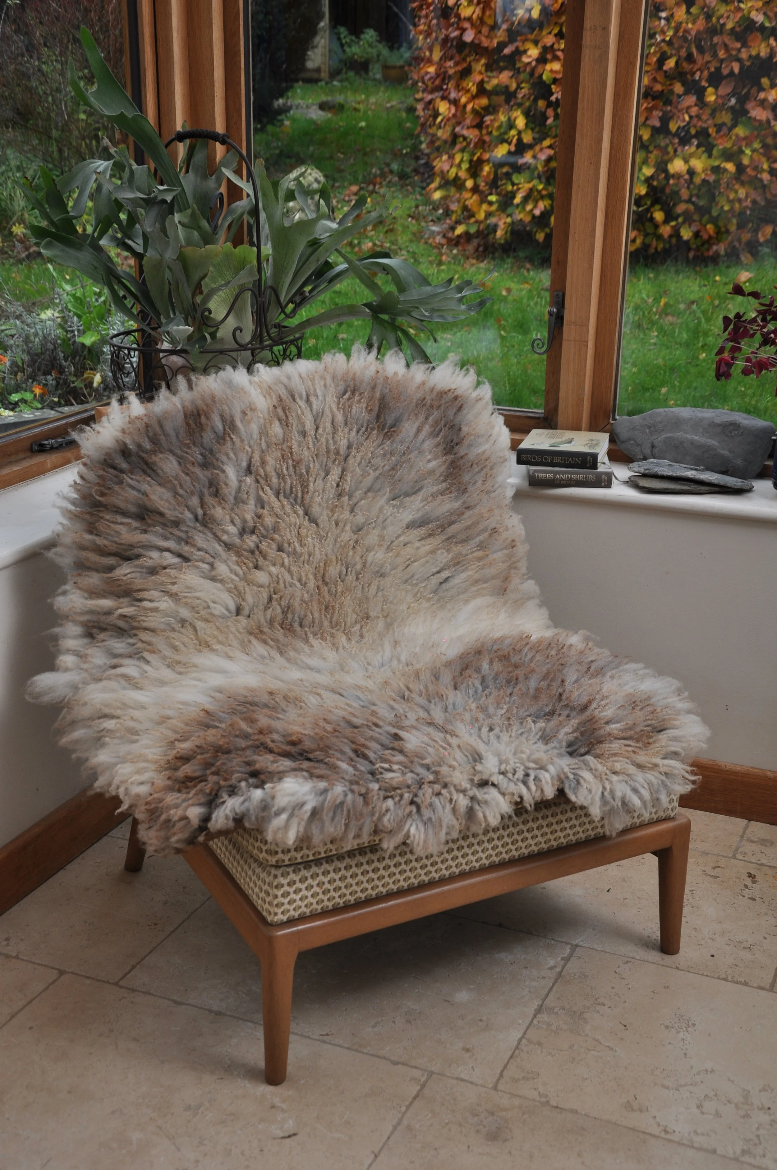 Ifan - Felted Shearling Rug - Large