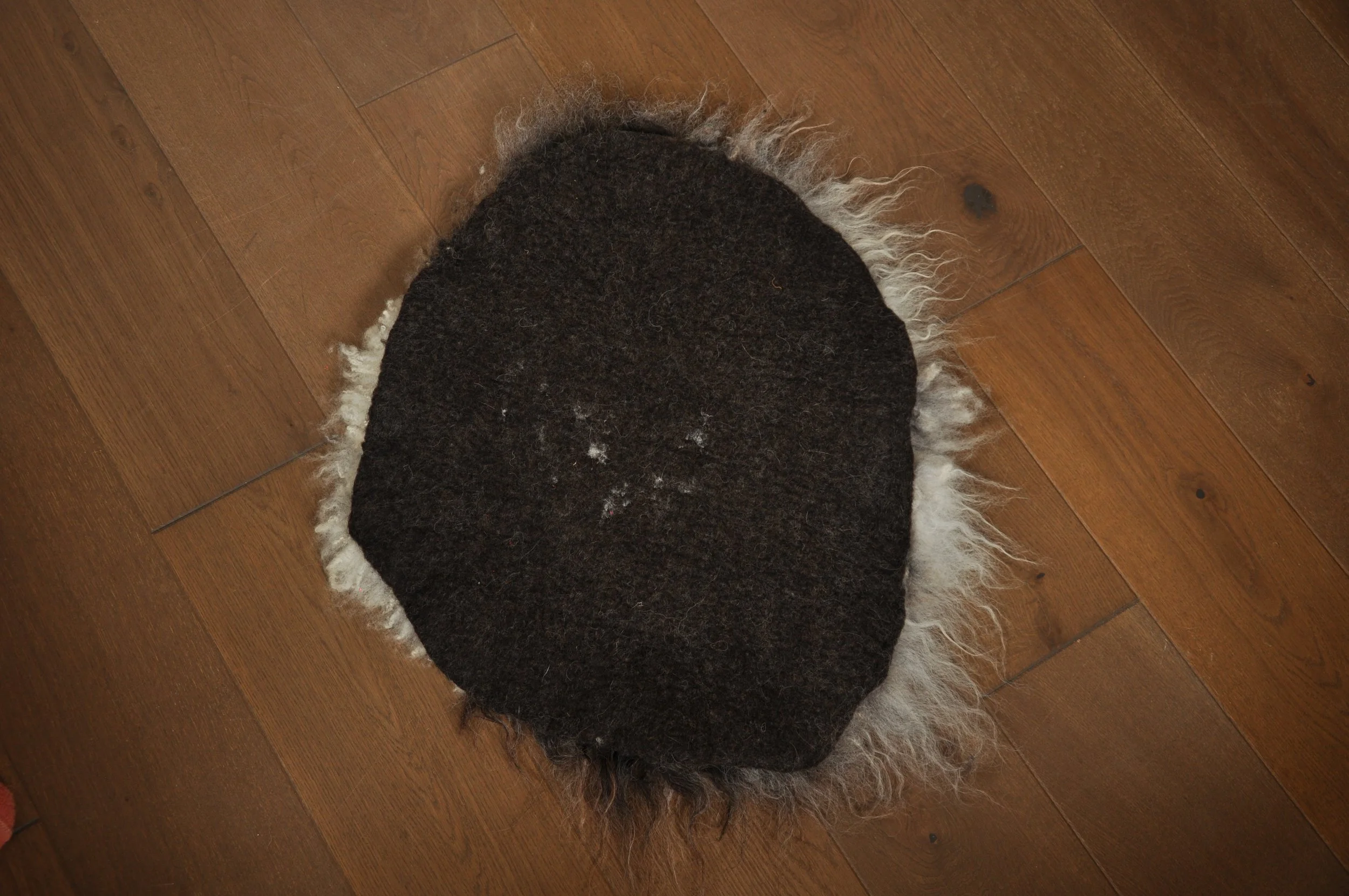 back of seat pad on floor