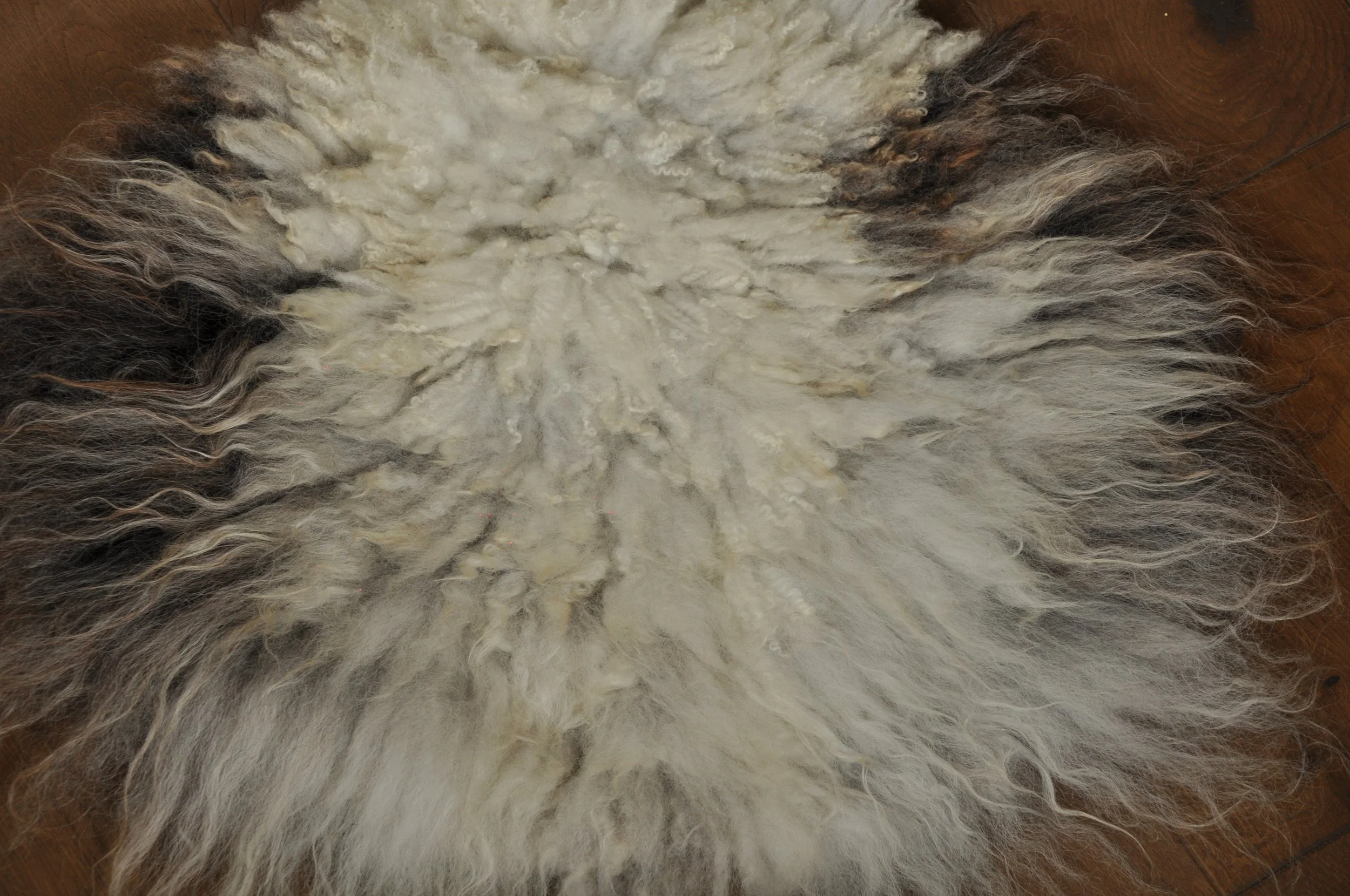 close up Felted seat pad