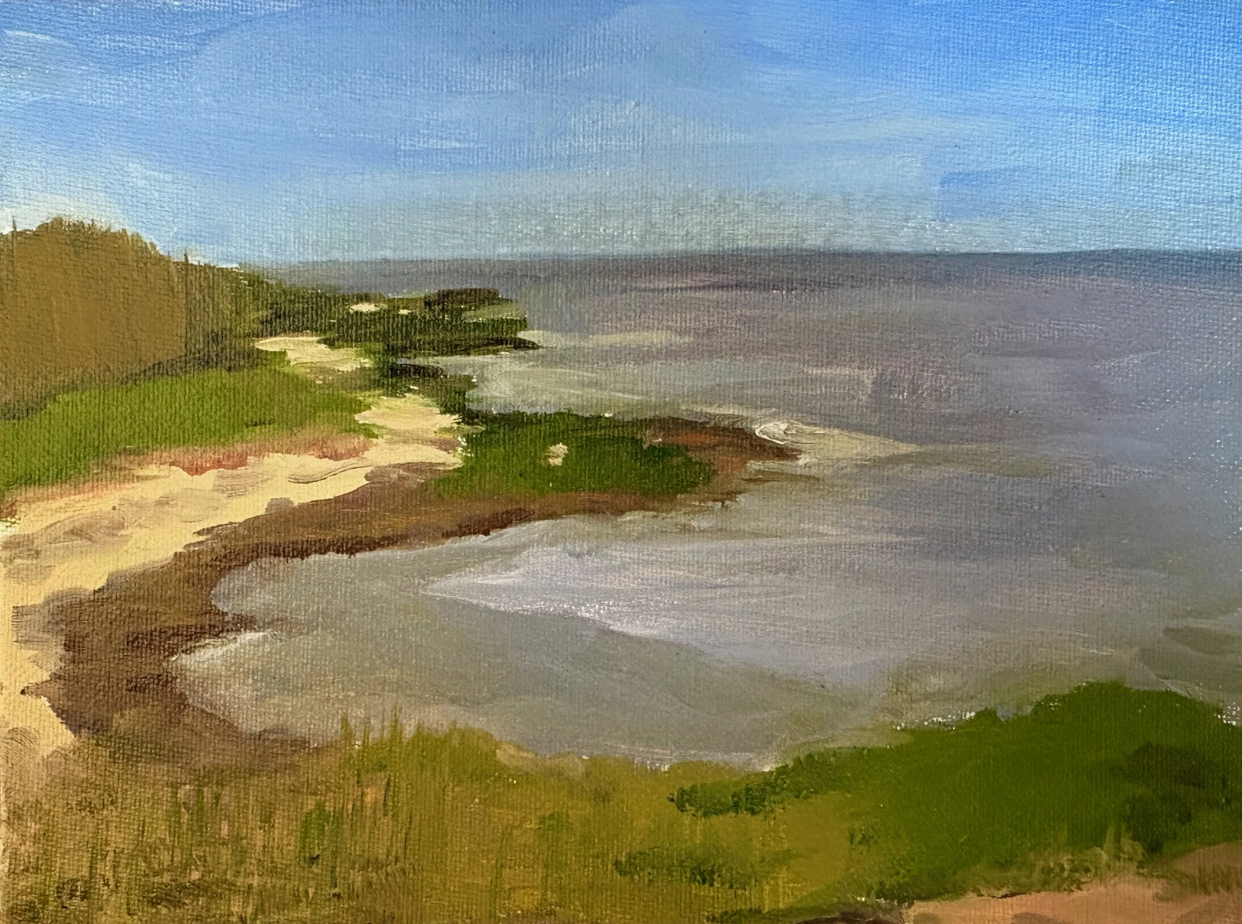 Fire Island, 4"x6", oil on panel, 2026