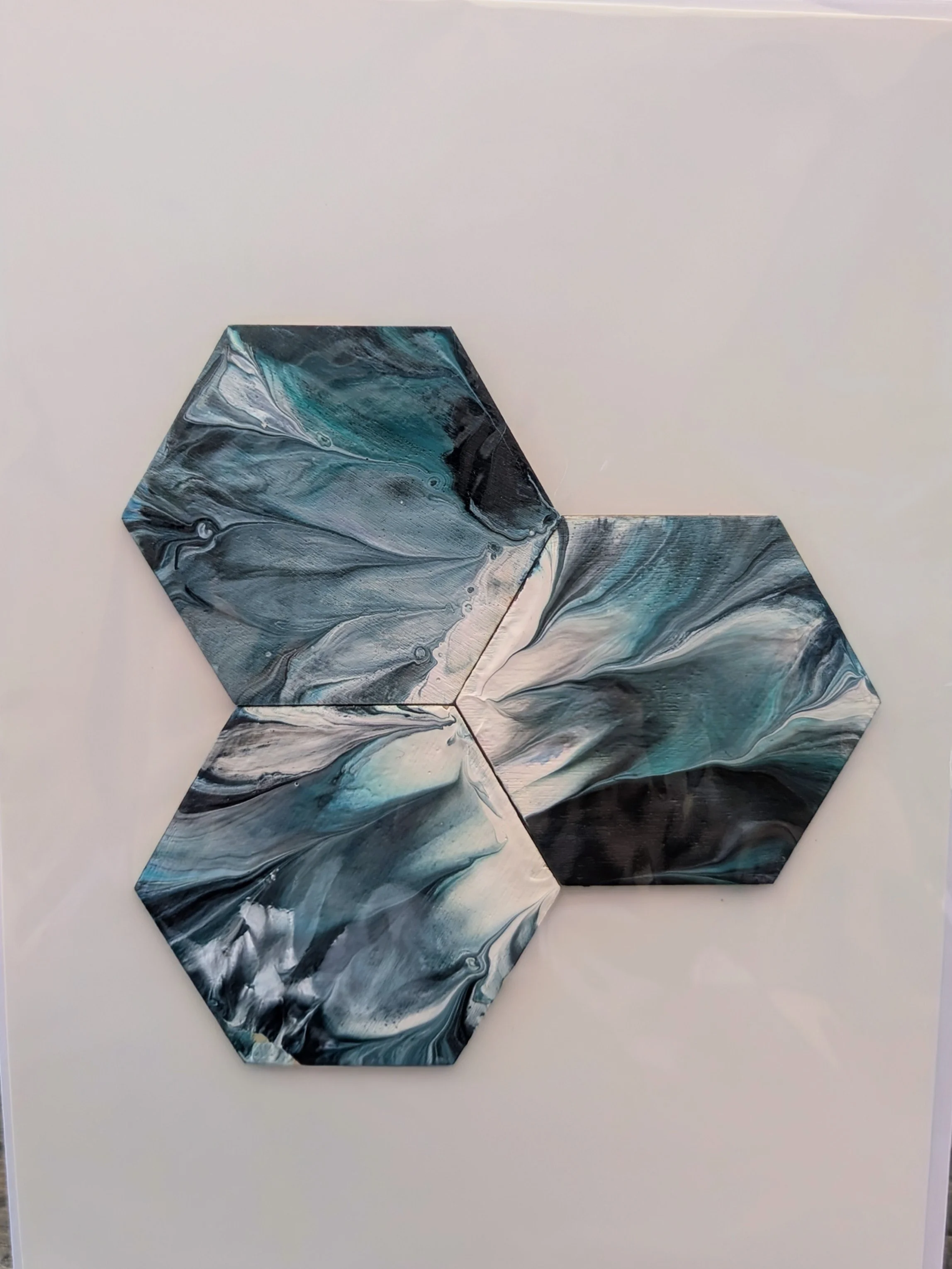 Unique Fluid Art Card