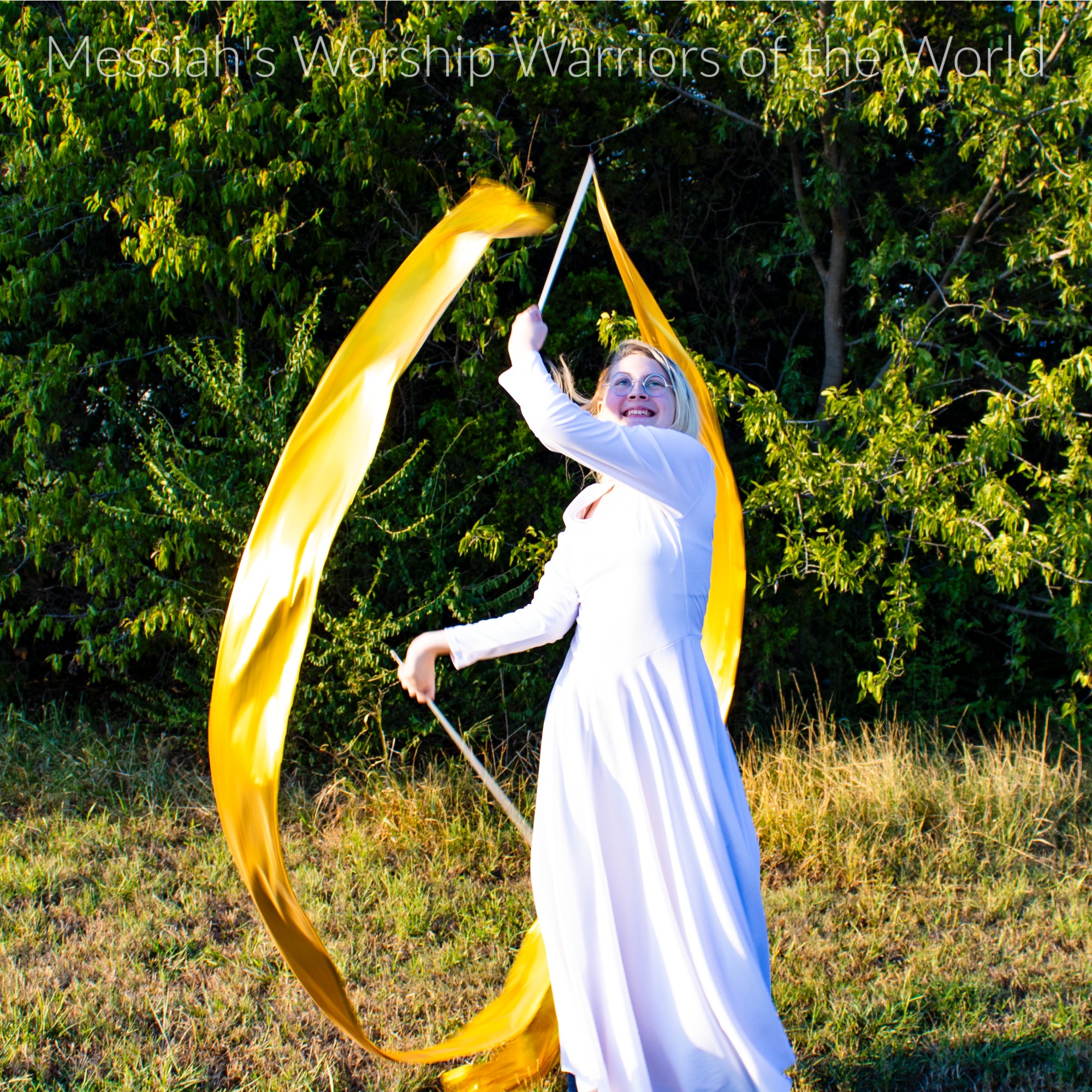 Vibrant Gold Worship Streamers