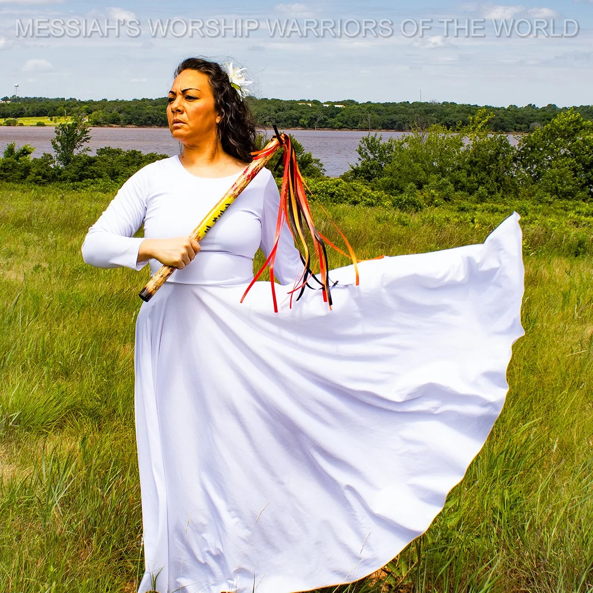 Sacred Fire Prophetic Sacred Scepter Worship Prayer Dance Mattah Stick for Worship Warfare & Intercession