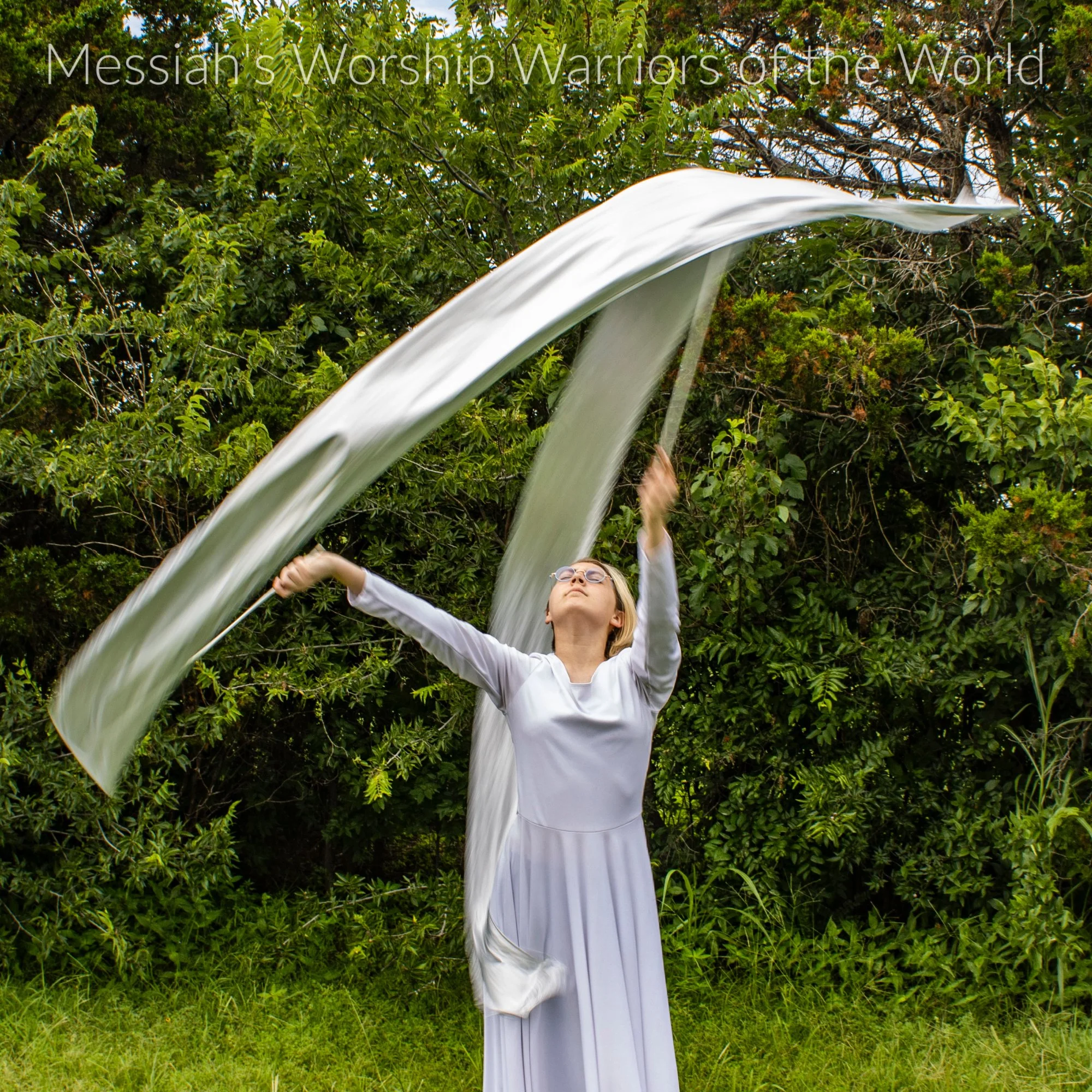 Silver Worship Praise Dance Streamer Set of 2. Silver represents redemption in the Bible.