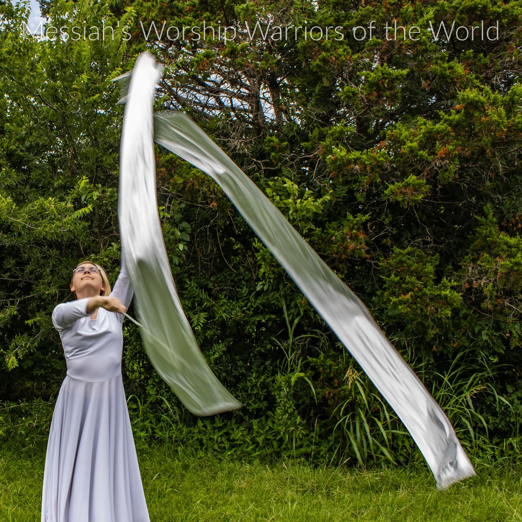 Silver Worship Praise Dance Streamer Set of 2. Silver represents redemption in the Bible.