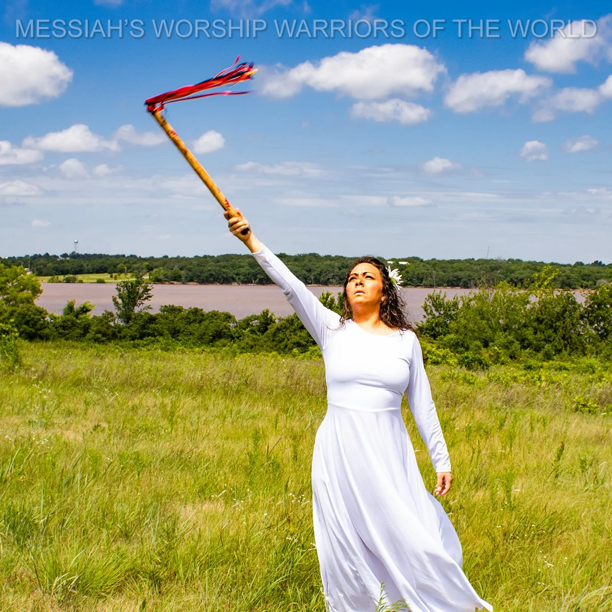 Sacred Fire Prophetic Sacred Scepter Worship Prayer Dance Mattah Stick for Worship Warfare & Intercession