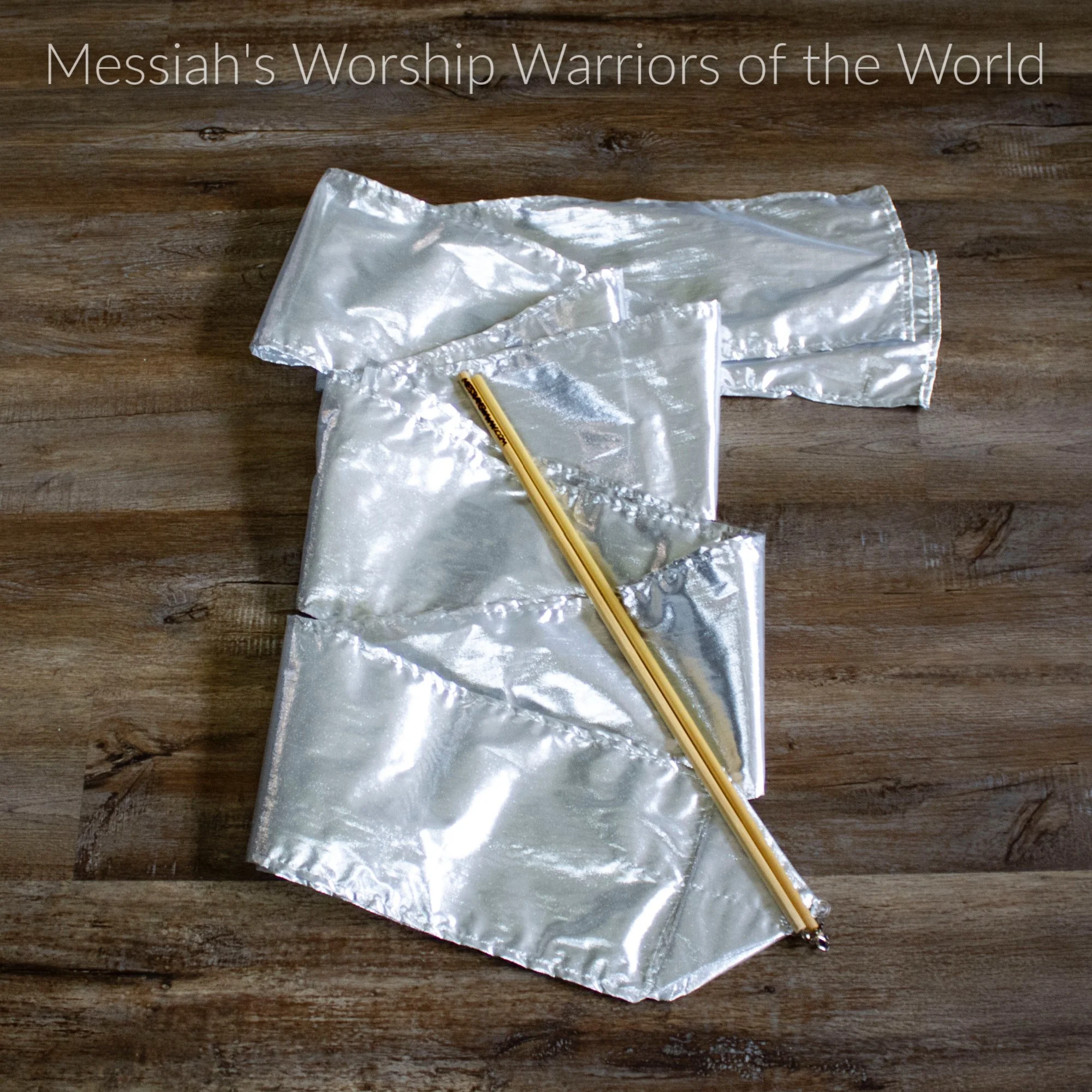 Silver Worship Praise Dance Streamer Set of 2. Silver represents redemption in the Bible.