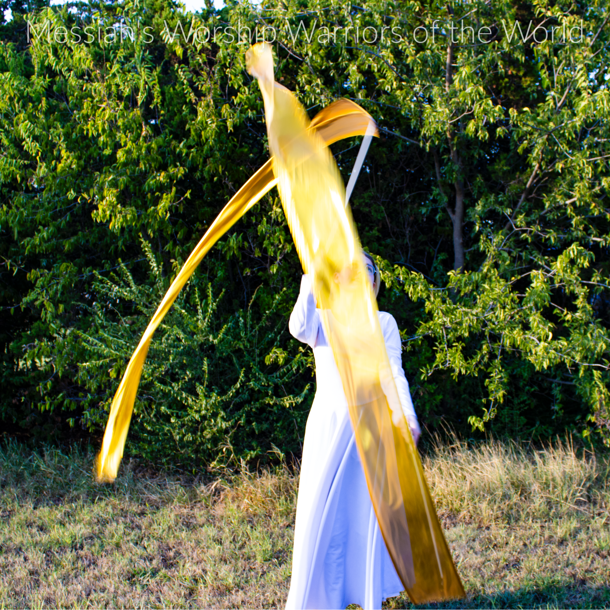 Vibrant Gold Worship Streamers