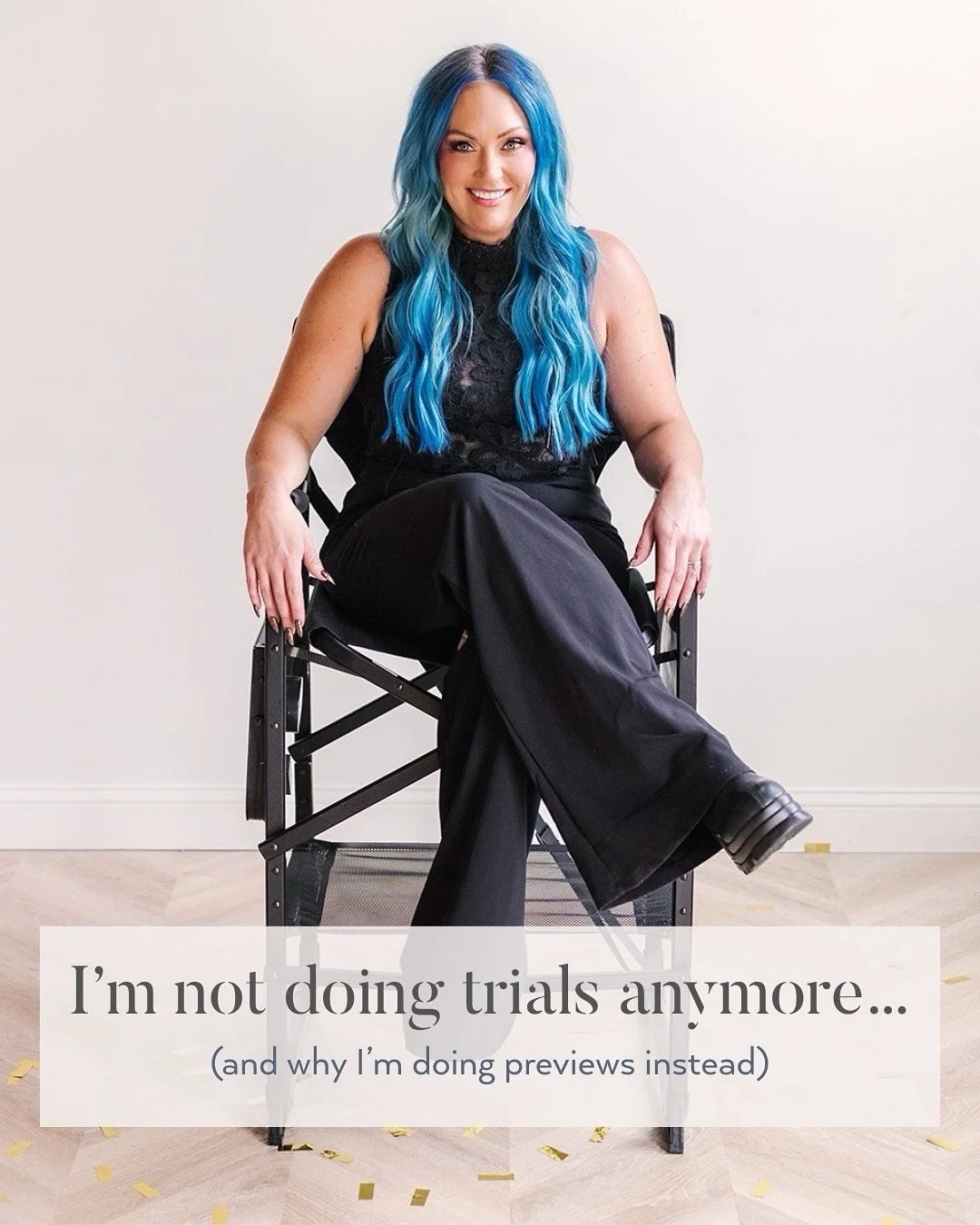 I&rsquo;m not doing trials anymore&hellip;  I&rsquo;m doing previews ✨

📝It&rsquo;s not a test, it&rsquo;s a preview. 
Our brides aren&rsquo;t here to see if we can deliver their vision, they&rsquo;re here to see it come to life. A &ldquo;preview&rd