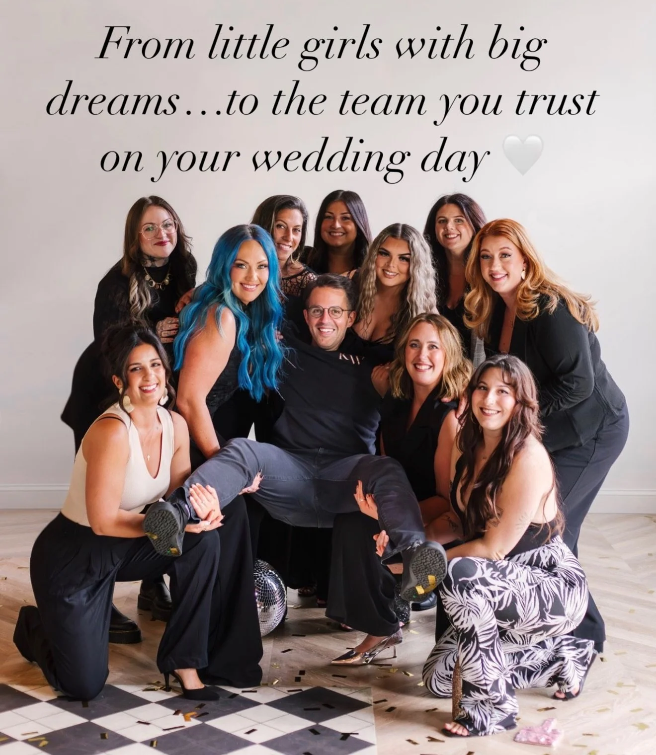 We&rsquo;ve been preparing for your wedding day since dress-up and glitter were our full-time job.

Behind every calm, polished, luxury bridal morning is a former little girl who took her glam very seriously.

Now we just bring better lighting, stron
