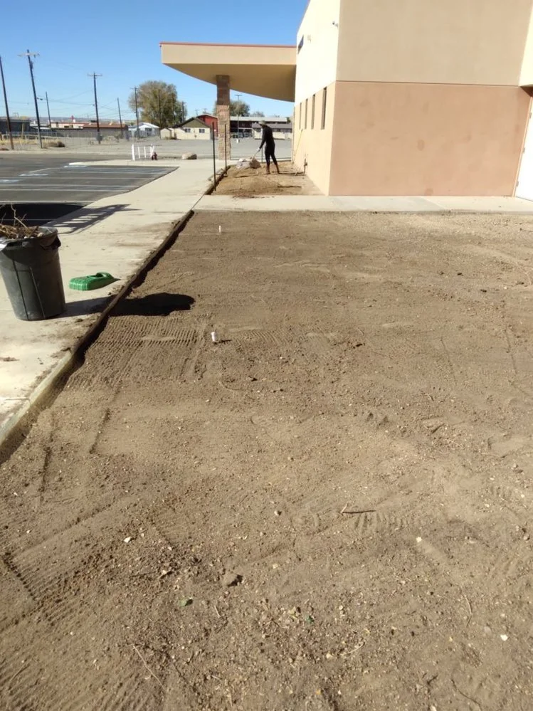Residential gravel installation on Mary Drive in Bloomfield NM by Priddy Landscaping and Irrigation