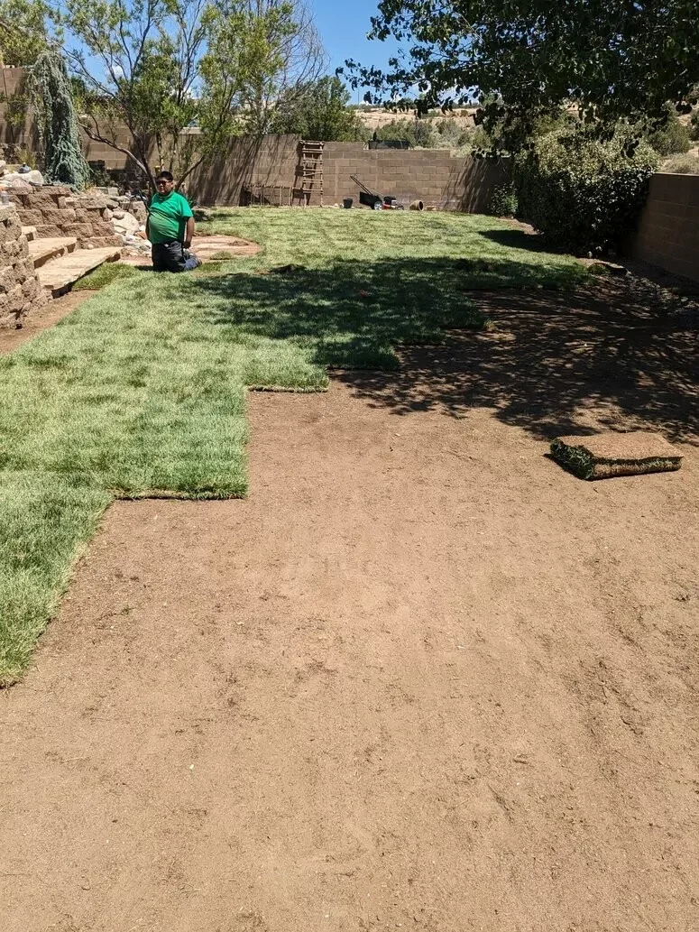Residential sod installation near Kirtland NM