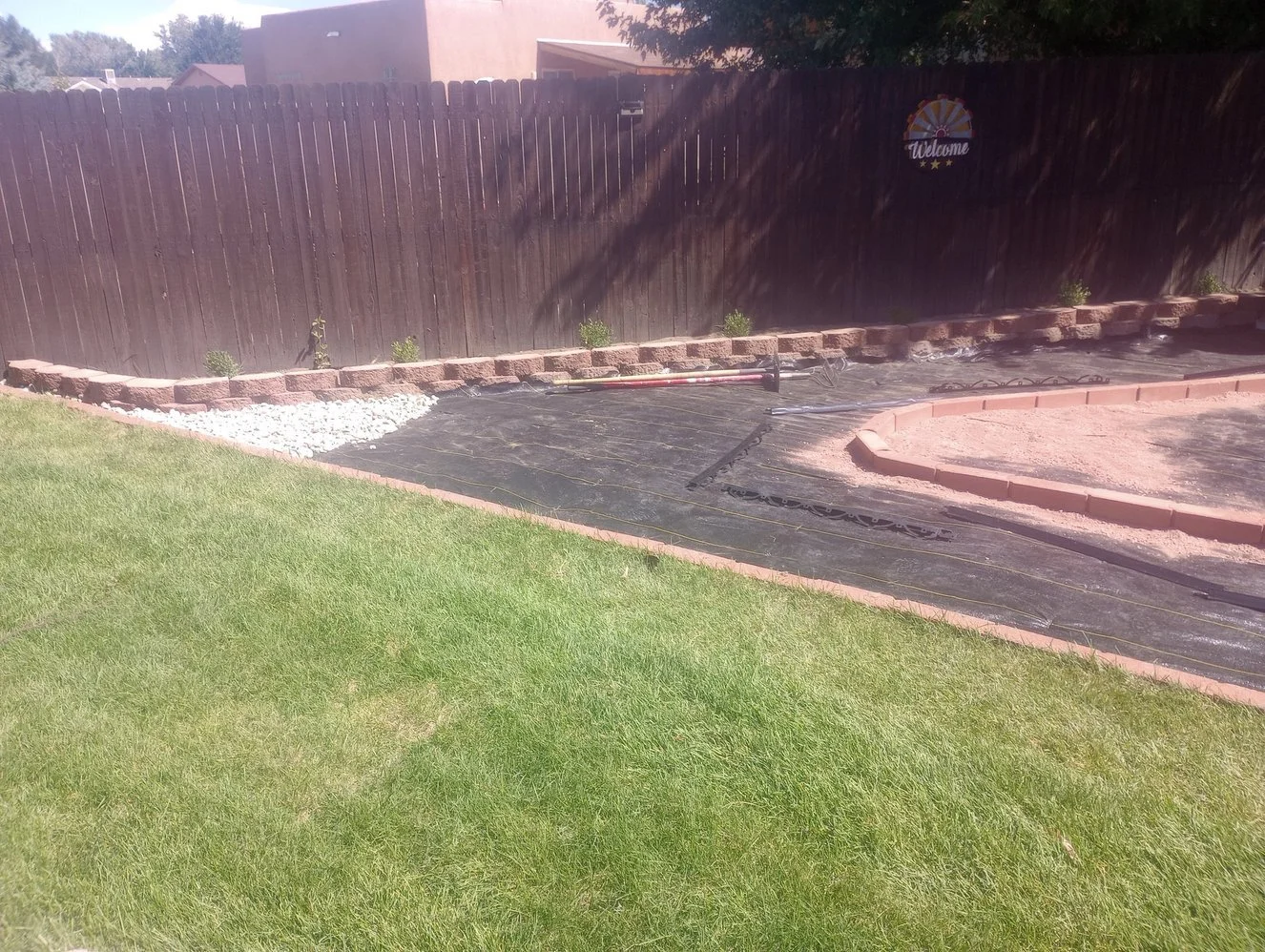Gravel driveway installation in Farmington NM Animas Valley by Priddy Landscaping