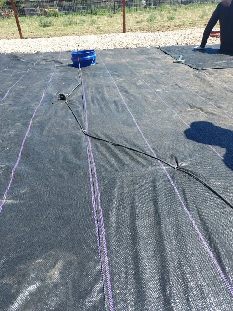 Gravel driveway installed by Priddy Landscaping and Irrigation on Sandrock Court in Farmington NM