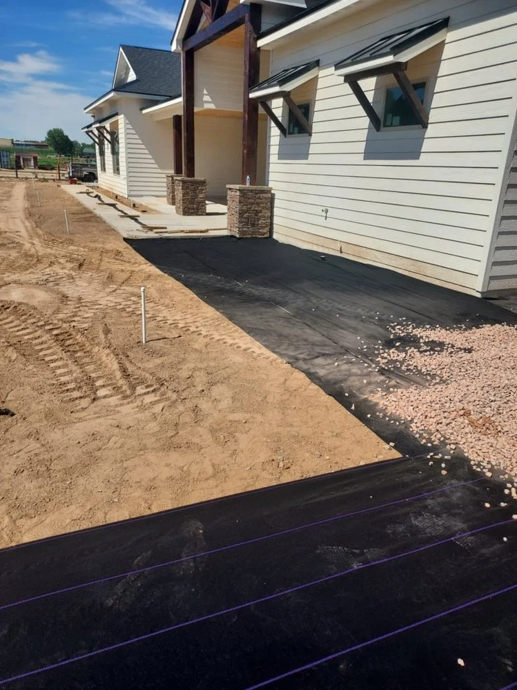 Gravel yard transformation completed near Mesa Drive in the golf-course area of Farmington NM