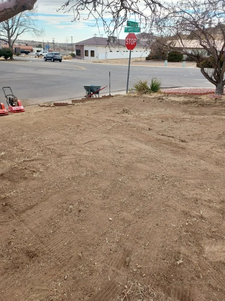 Gravel installation completed on Hemlock Avenue in Bloomfield NM by Priddy Landscaping and Irrigation
