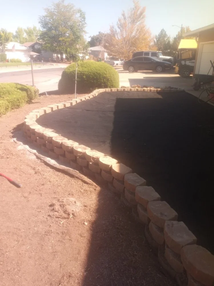 Residential gravel installation on Hampton Canyon Road in Aztec NM by Priddy Landscaping and Irrigation