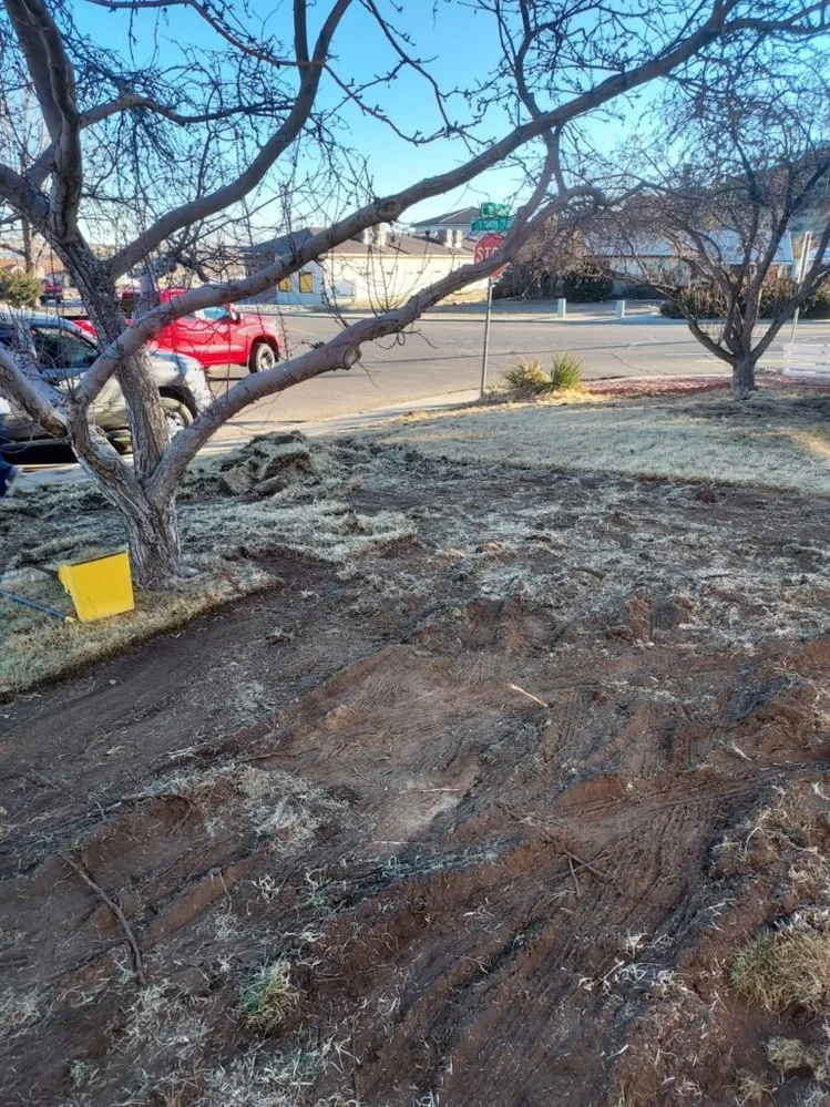 Decorative gravel yard completed near Vista Del Rio Court in Farmington NM