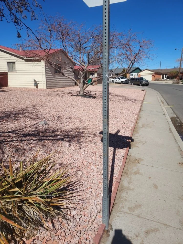 Gravel yard transformation completed near Via Del Oro Drive loop in Farmington NM