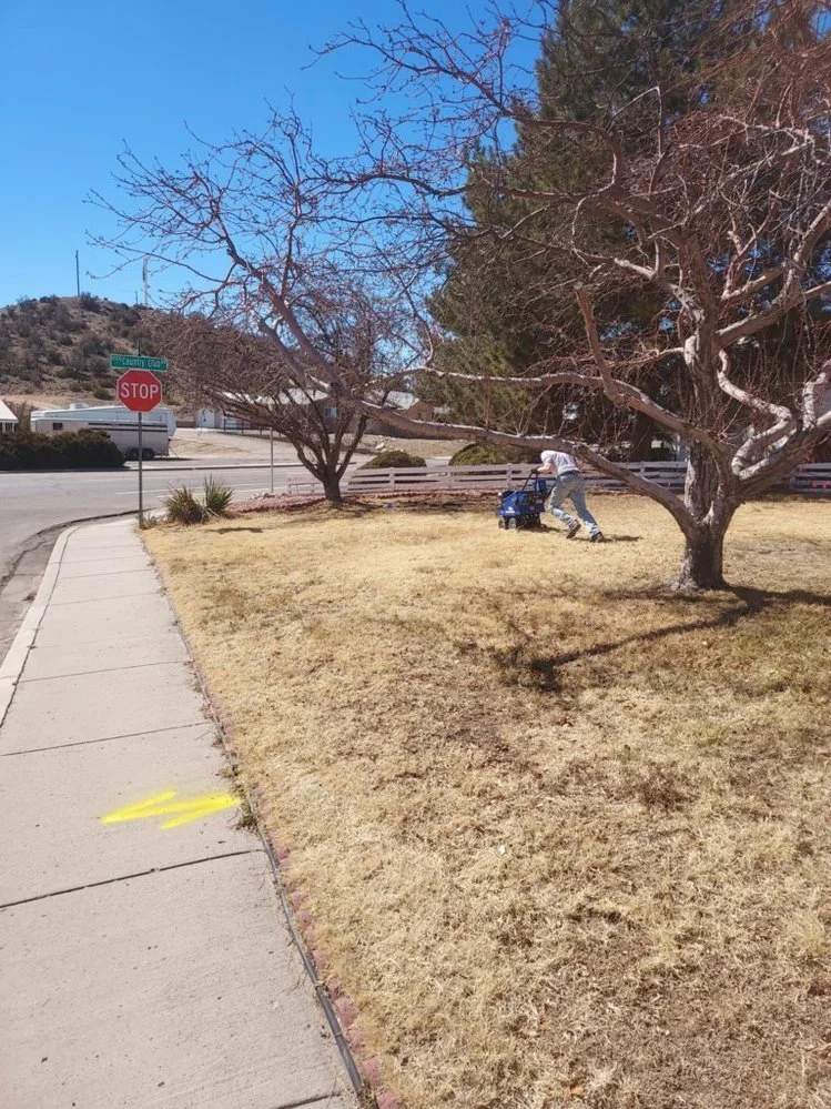 Residential gravel installation on Mary Drive in Bloomfield NM by Priddy Landscaping and Irrigation