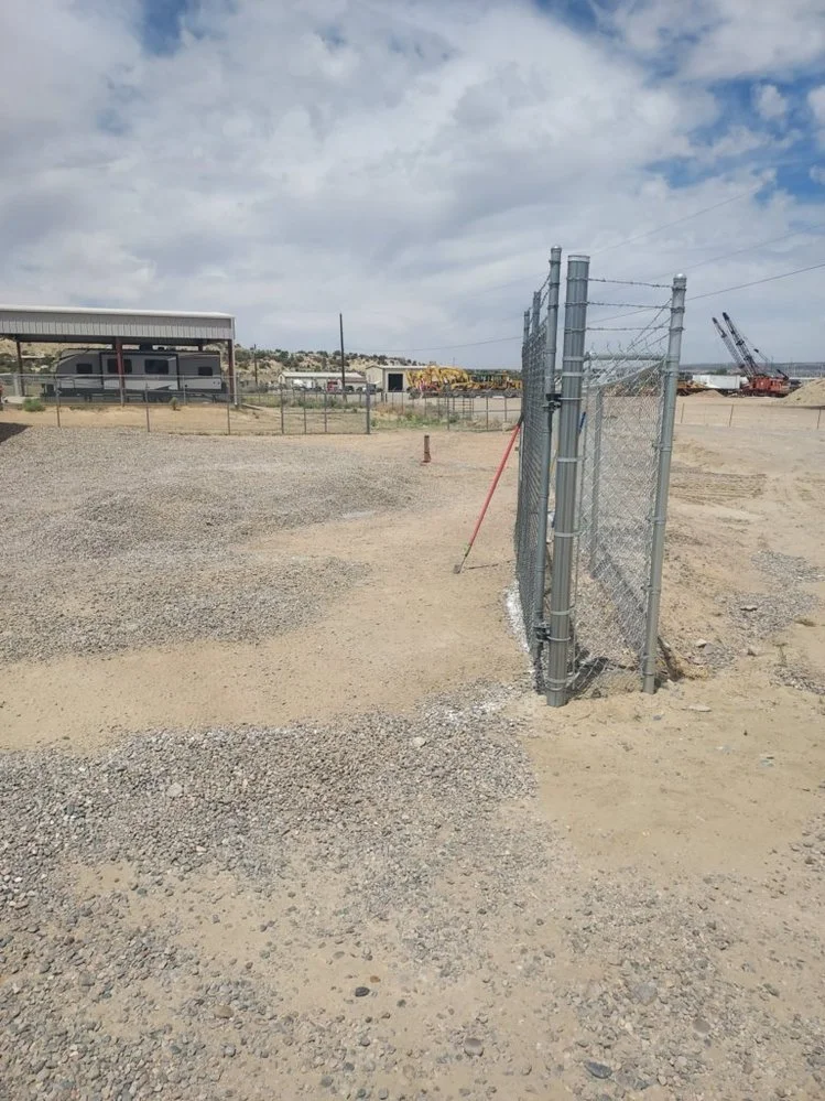Residential gravel installation on Hampton Canyon Road in Aztec NM by Priddy Landscaping and Irrigation