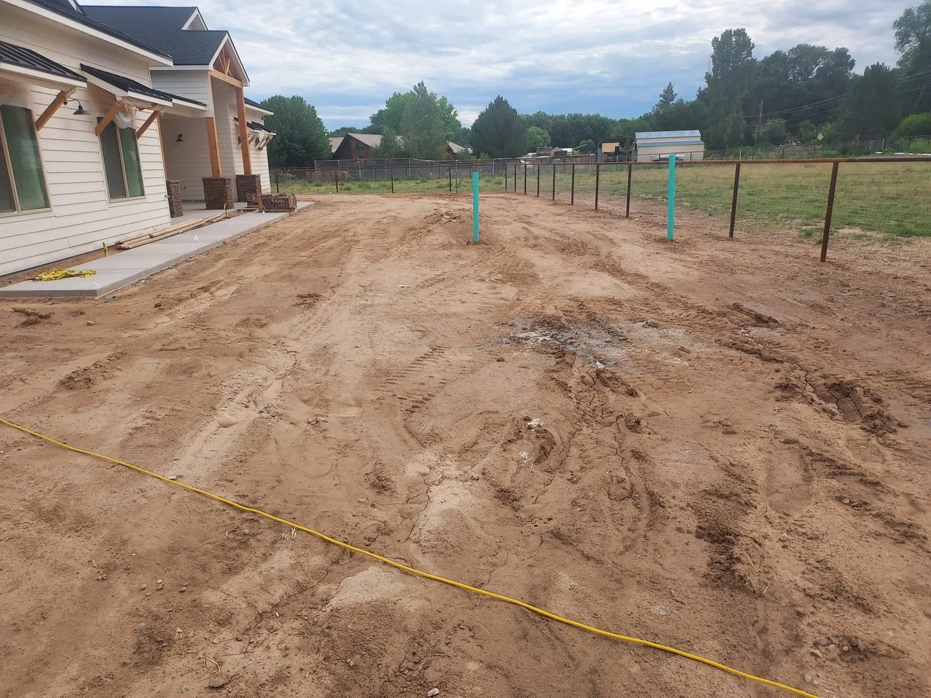 Gravel installation completed on Sycamore Avenue in Bloomfield NM by Priddy Landscaping and Irrigation