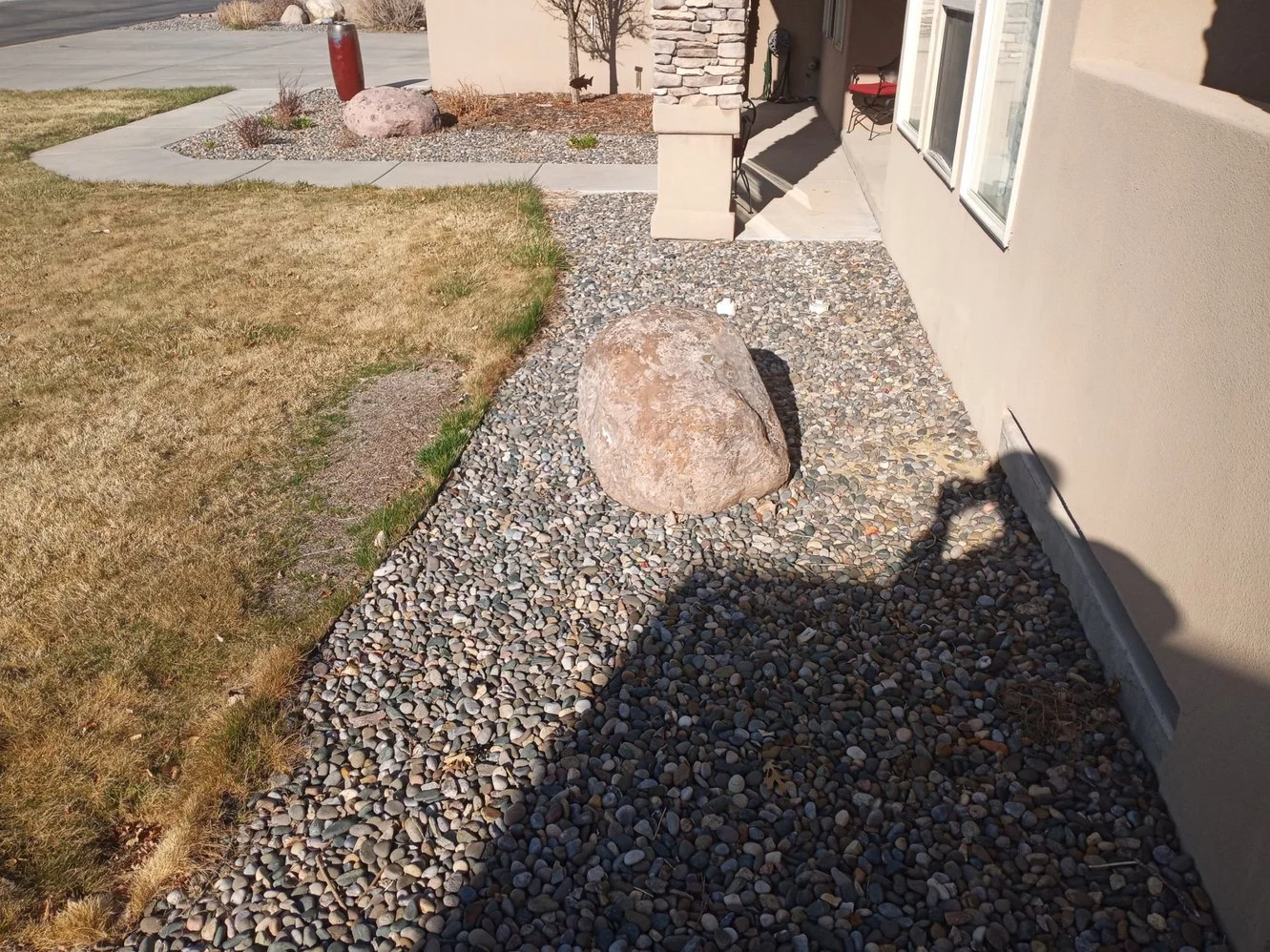 Gravel yard transformation completed near Via Del Oro Drive loop in Farmington NM