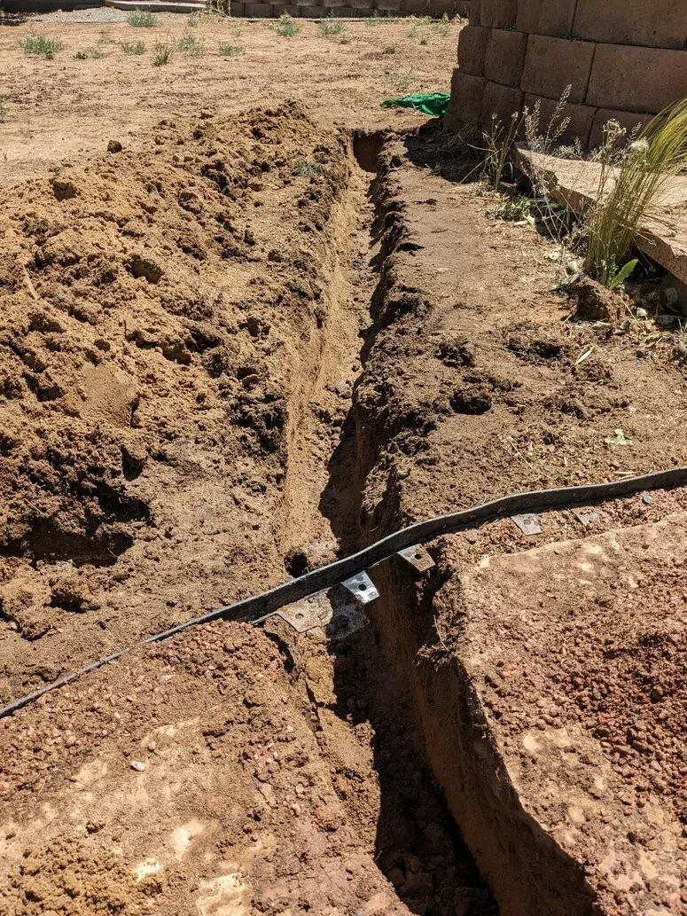 Installing new grass lawn Aztec NM