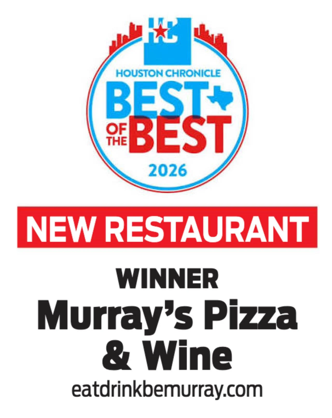 Chron.com, Best New Restaurant Winner