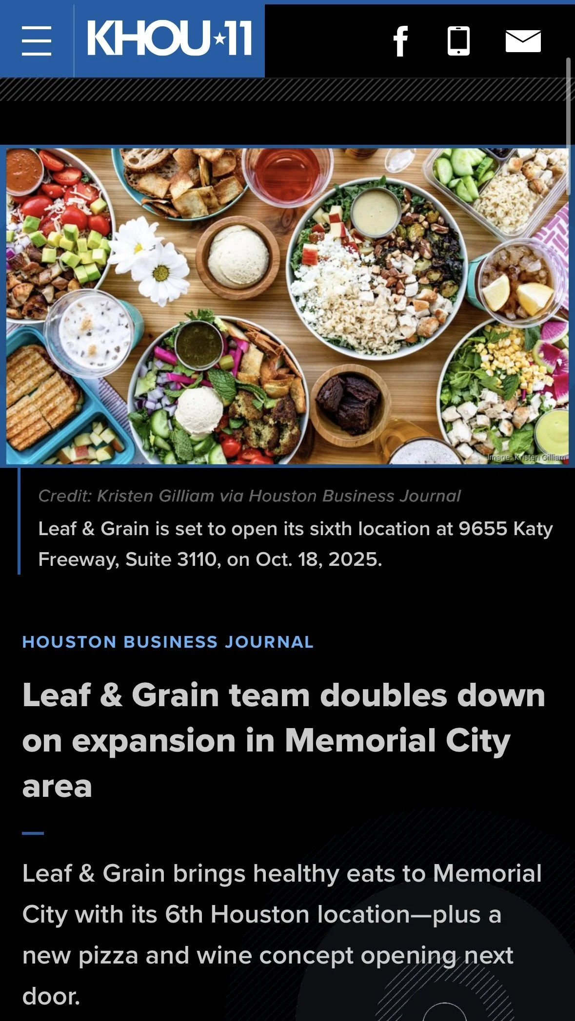 Leaf & Grain team doubles down on expansion in Memorial City area