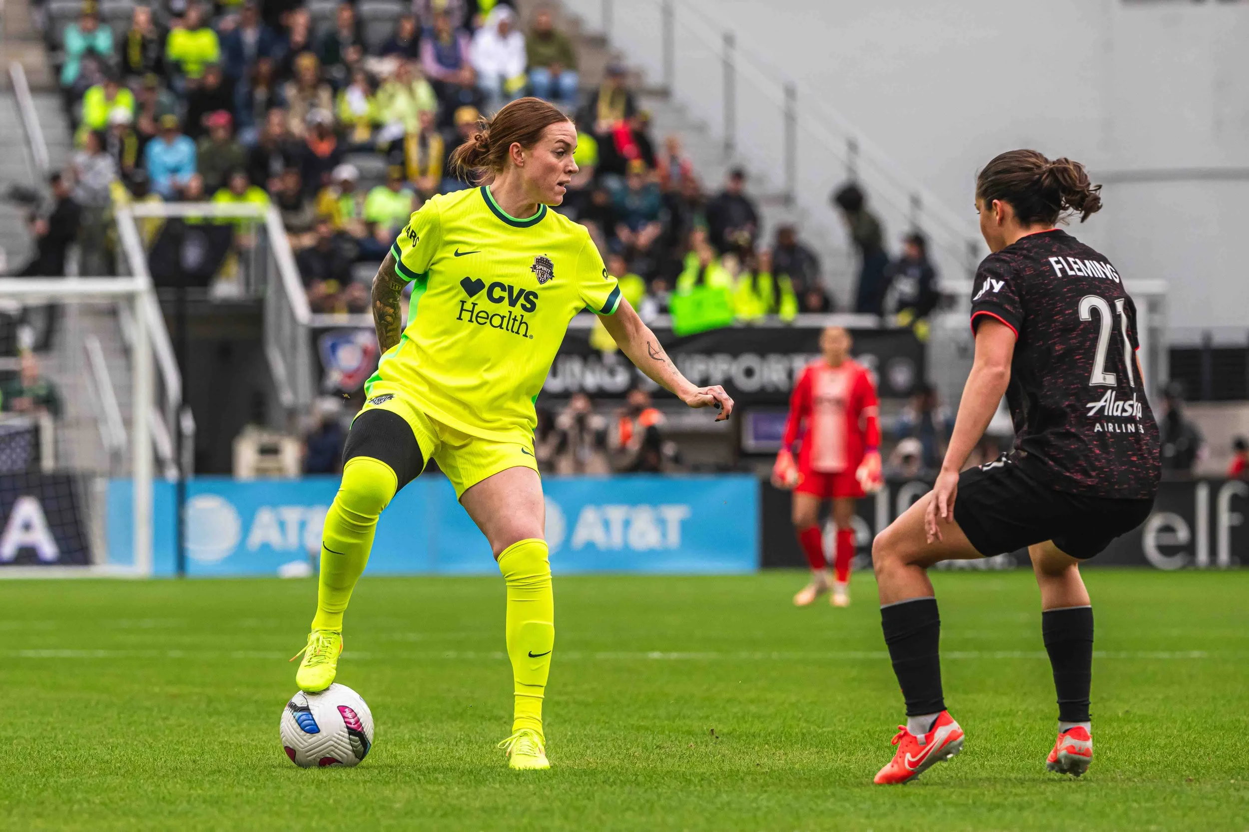 Hal Hersfelt plays for the Washington Spirit and goes up against Jessie Fleming for the Portland Thorns