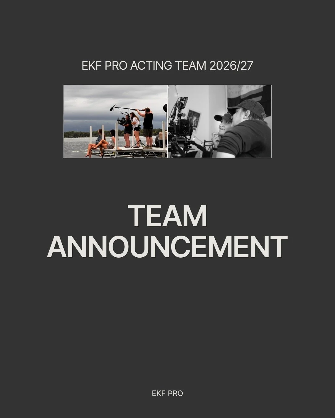 Super excited to officially announce our 2026/27 Acting Team! Keep an eye out for what these incredible actors accomplish this year🎬