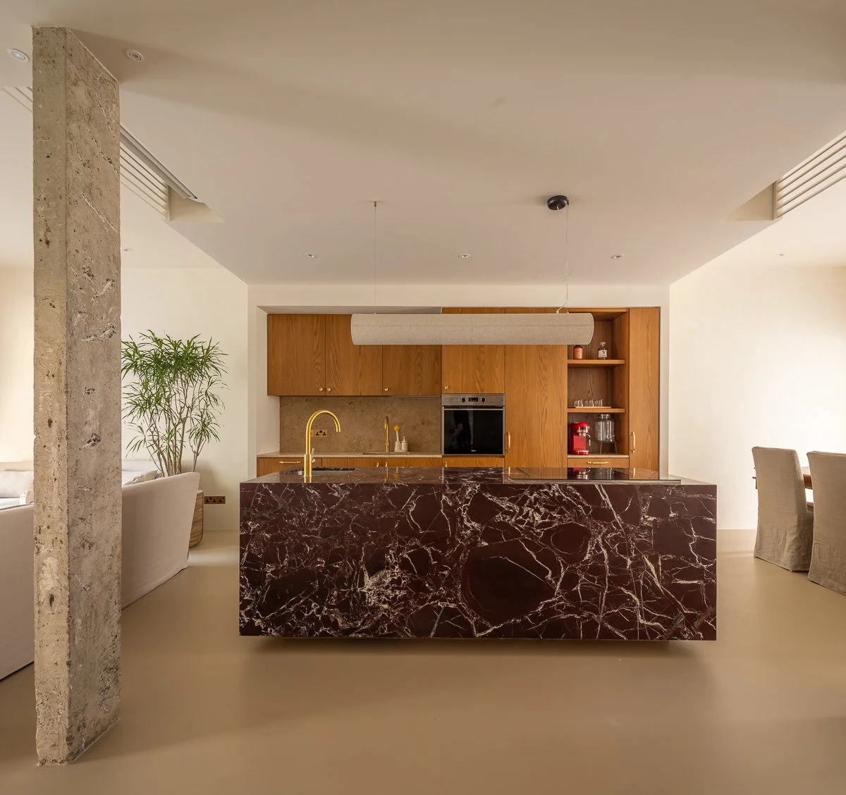 marble kitchen island Singapore, red marble kitchen island Singapore