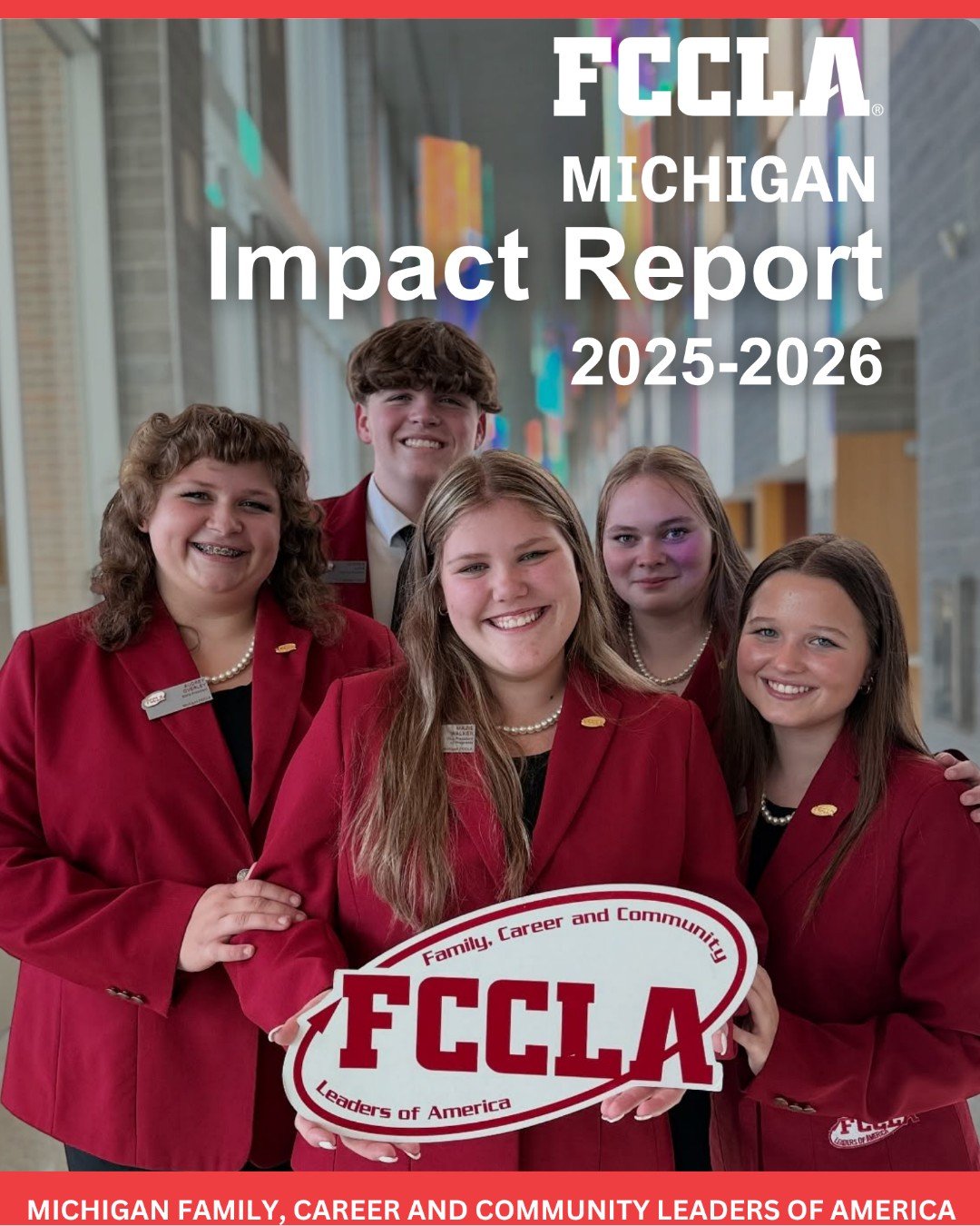 Have you read Michigan FCCLA's latest Impact Report❓

This report tells the story of Michigan FCCLA's 80th year and highlights the accomplishments of our members!

Take a look 👉 MIFCCLA.org/impact