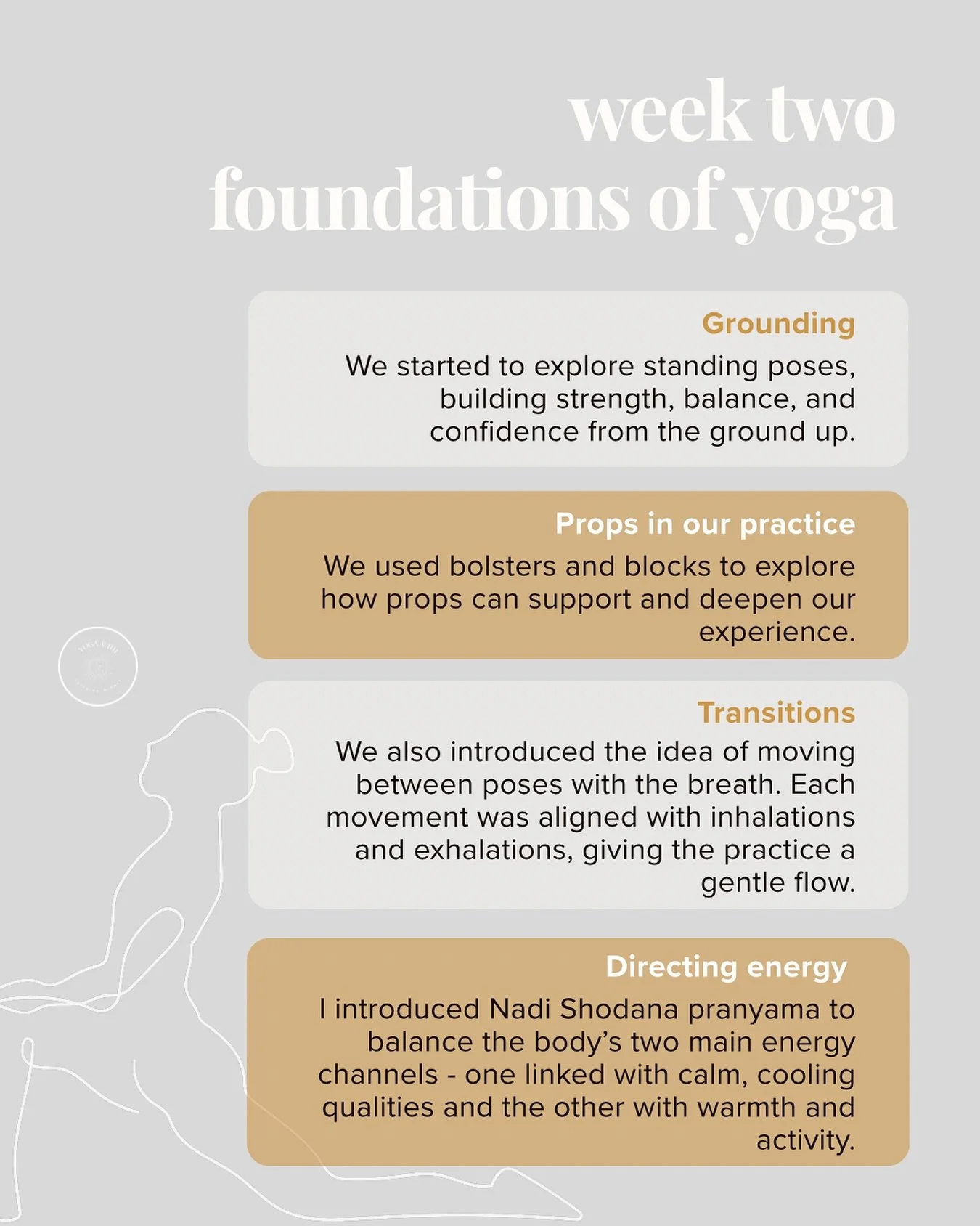 ✨ A simple breath practice that can shift your whole day&hellip; ✨

In our second class, we explored grounding postures and practiced nadi shodhana (alternate nostril breathing) - a technique that balances body and mind, leaving you steady and clear.