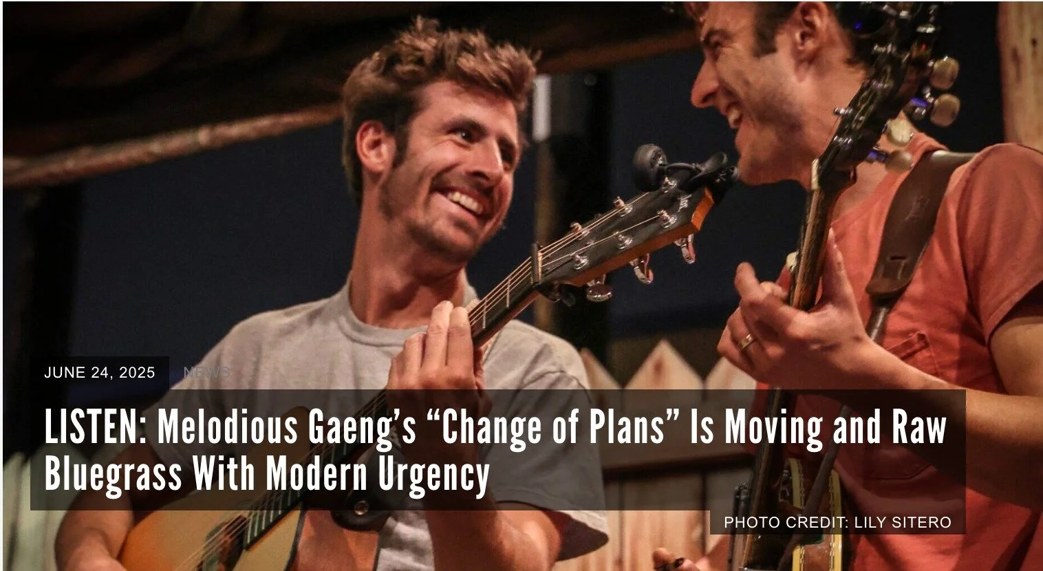 Really appreciate the poetic write up by @glidemag on our recent EP, "Melodious Twang" and their review of the track "Change of Plans" featuring the @deercreeksharpshooters
**Article link in our bio**
Always fun to hear what pe