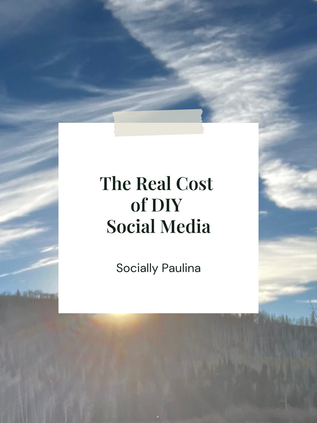 The Real Cost of DIY Social Media