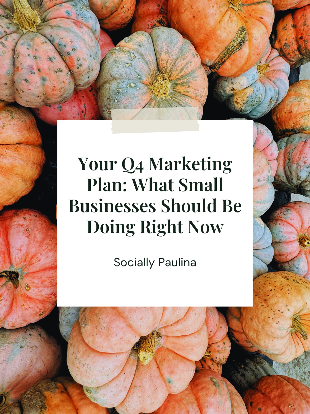 Your Q4 Marketing Plan: What Small Businesses Should Be Doing Right Now
