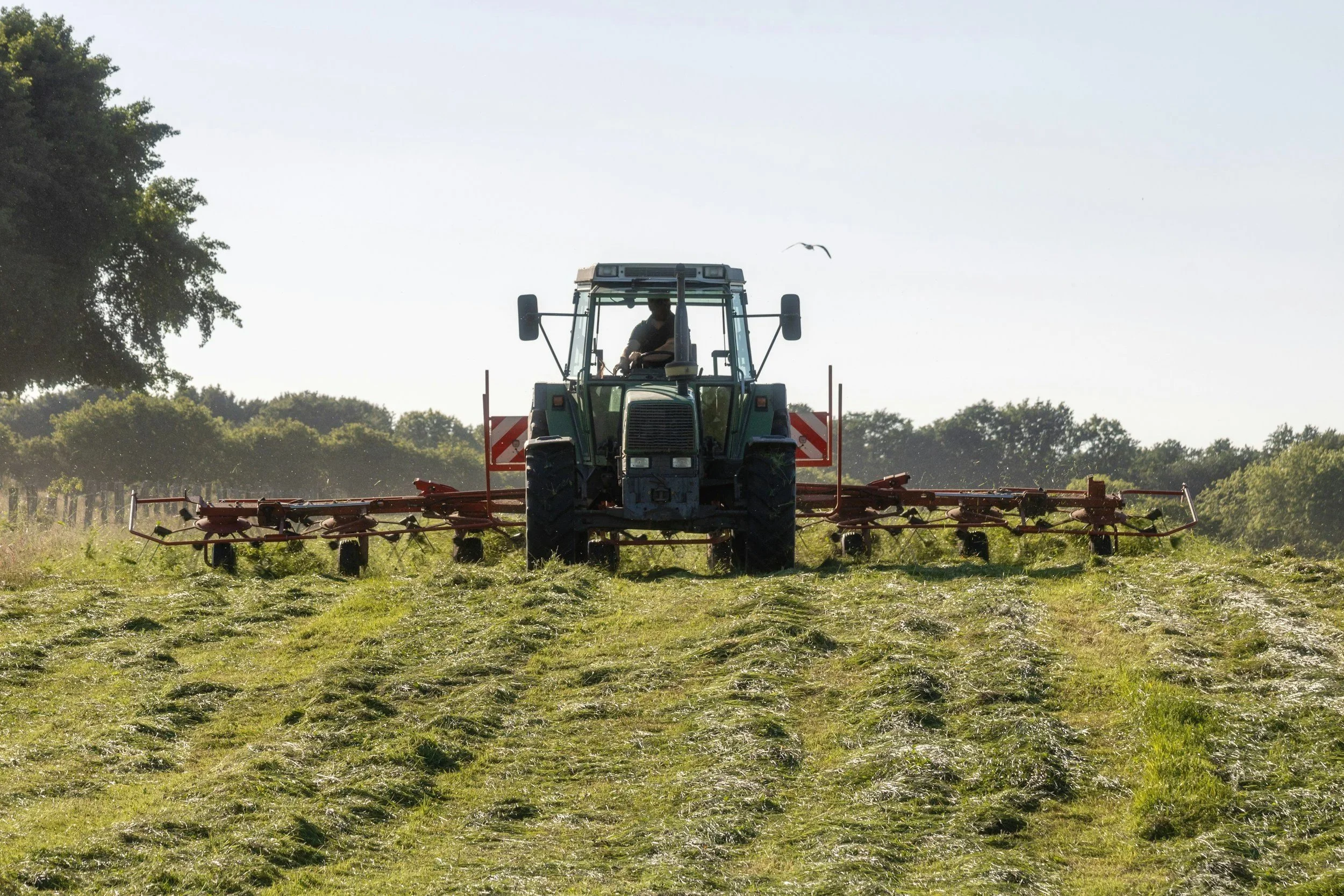 tractor in field