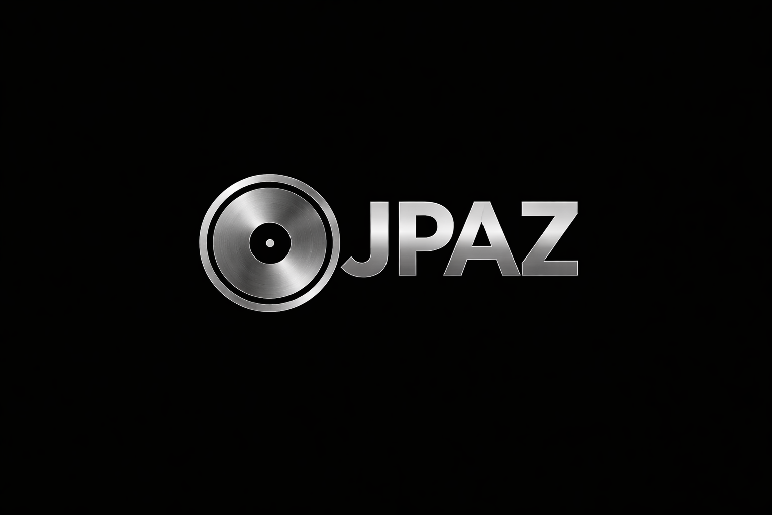 A metallic vinyl record icon next to the bold text 'JPAZ' on a black background.