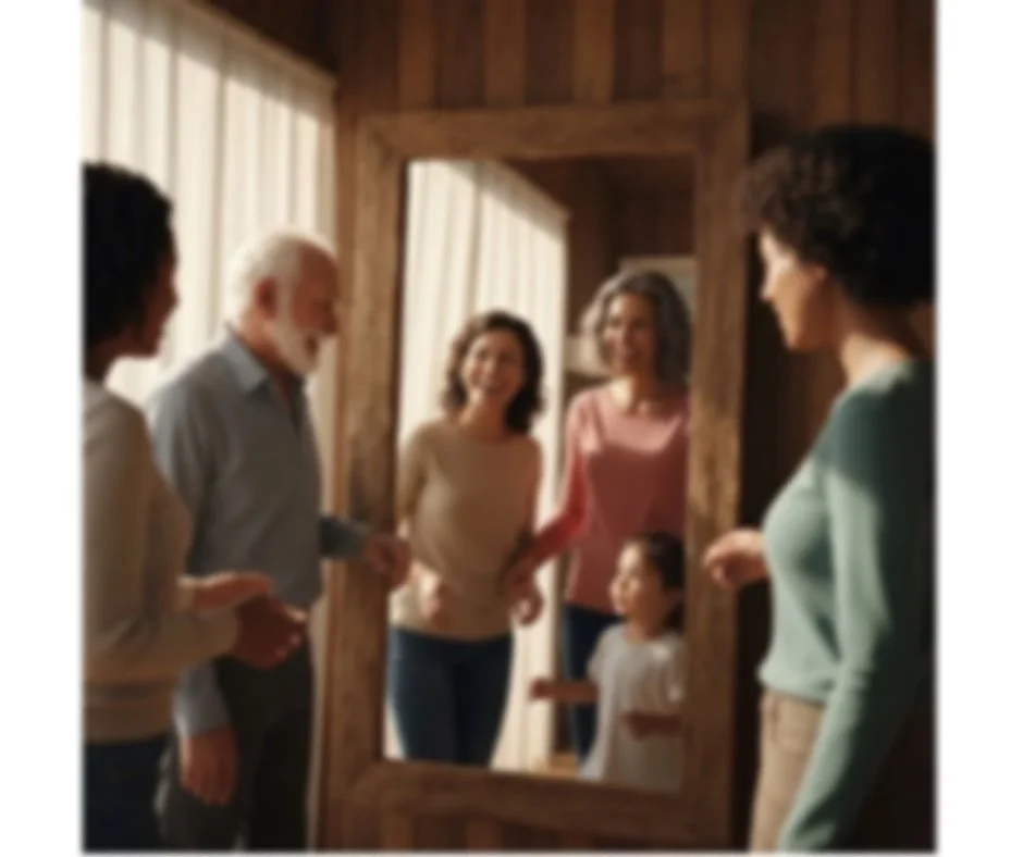 familias dialogando . cOMPRENSION en familia. intergeneracional 