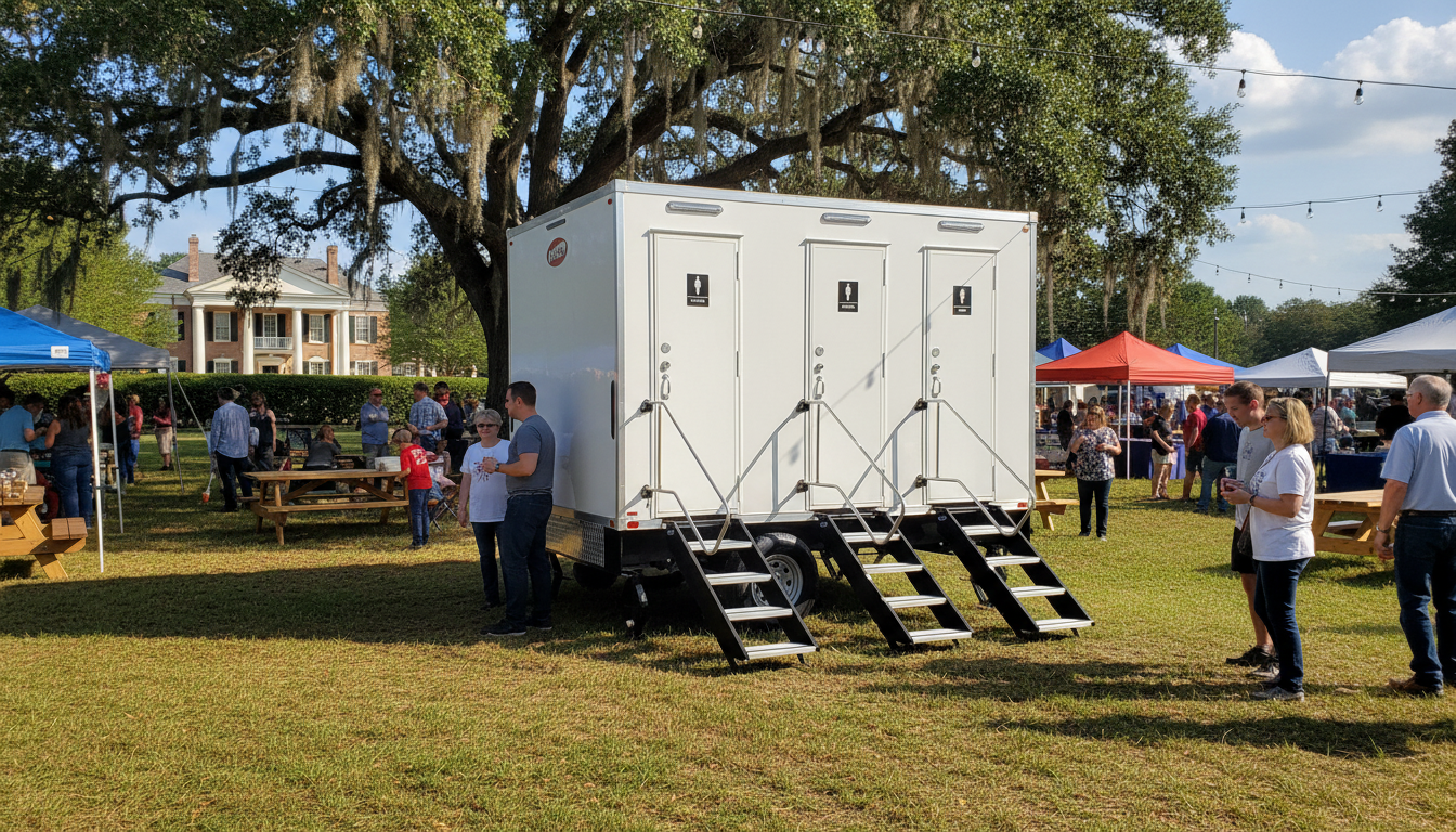 event bathroom trailers Mississippi