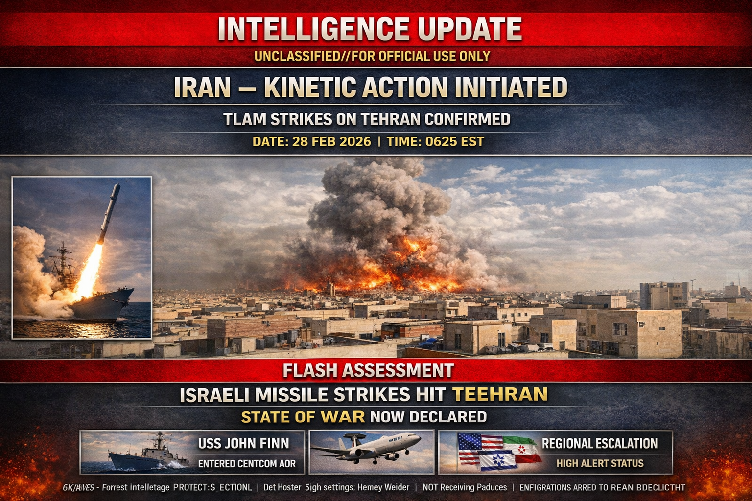 Flash Assessment: IRAN — KINETIC ACTION INITIATED