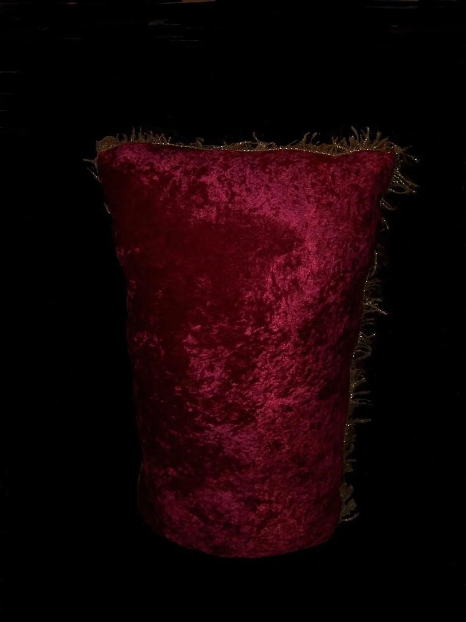 Red Crushed Panne Pillow – Elegant Home Staging & Styling.jpeg