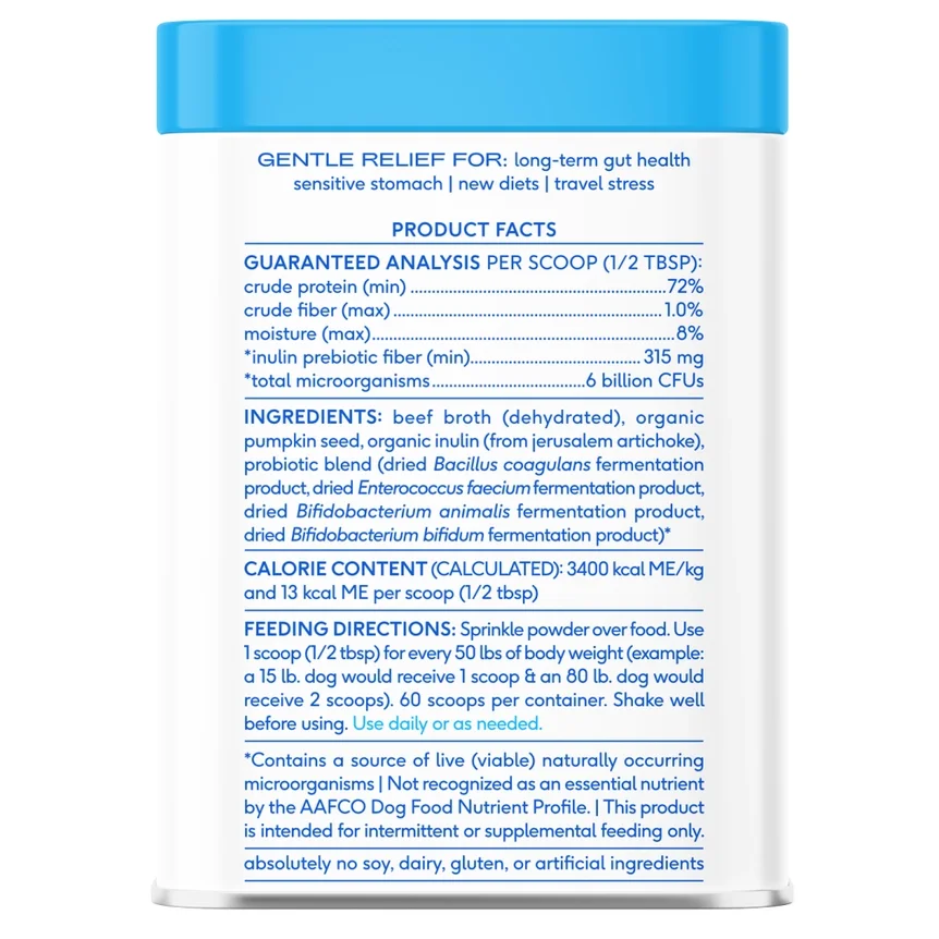 Probiotic - Native Pet - Product Facts.webp