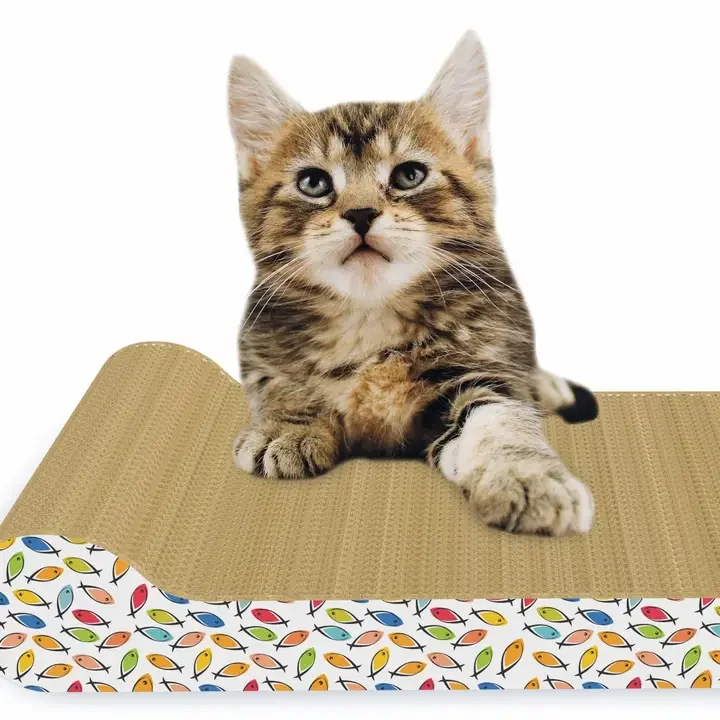 Lounge Catscratcher with Cat.webp